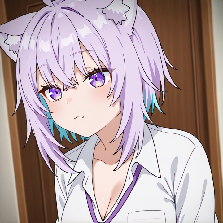 Nekomata Okayu (Oversized Shirt)